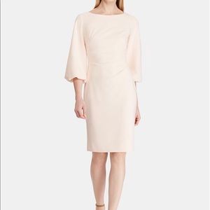Ralph Lauren Ruched Balloon Sleeve Sheath Dress